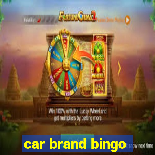 car brand bingo